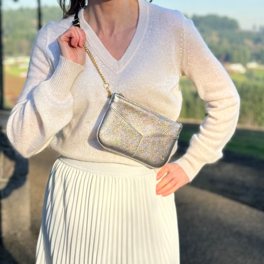 Metallic Mini Kristen Belt Bag