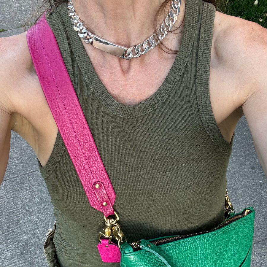 Wide Leather Strap